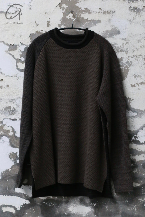 DEVOA 24 Autumn and Winter Knitted Pullover Sweater DVA-KTS-MCLL-STRATUM SEA KTS-MCLL